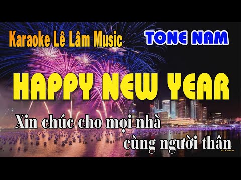 Karaoke Happy New Year Tone Nam - Lê Lâm Music