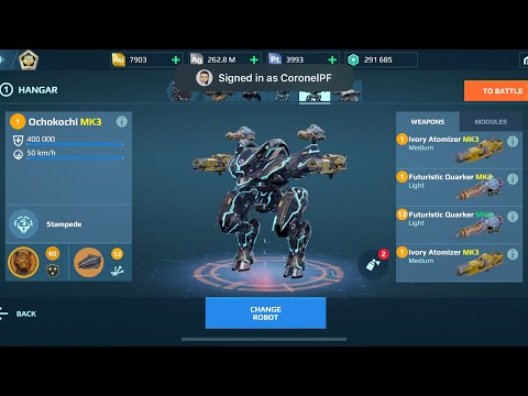Ochokochi Atomizer | War Robots Gameplay