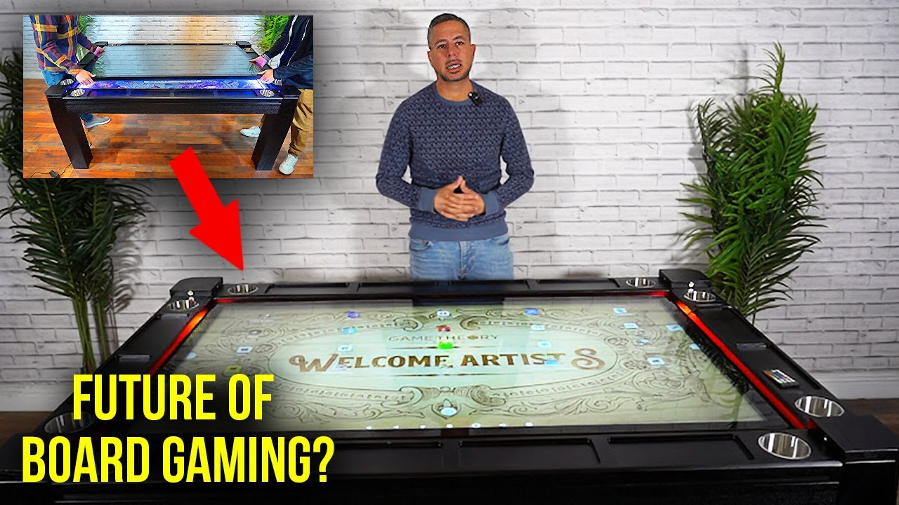 We Combined a 4K Digital Screen with a Real Game Table | Touch Screen Game Table