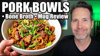 EveryPlate Pork Bowls • Bone Broth Answer • Revolver Mug Review