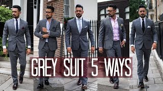 Download lagu How to Wear a Grey Suit 5 ways | Men's Style & Fashion Lookbook mp3