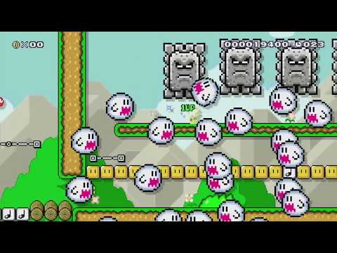40 sec run jump saw by pedritopin - SUPER MARIO MAKER - NO COMMENTARY 1bj