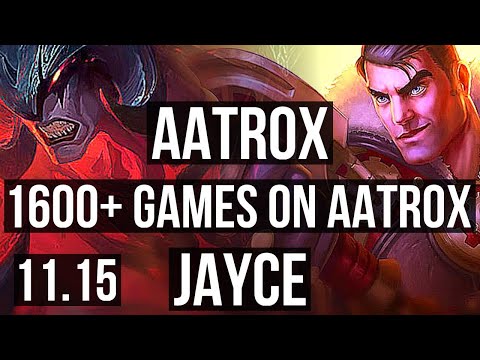 AATROX vs JAYCE (TOP) | 10/1/3, 1600+ games, 6 solo kills, 1.4M mastery | EUW Grandmaster | v11.15