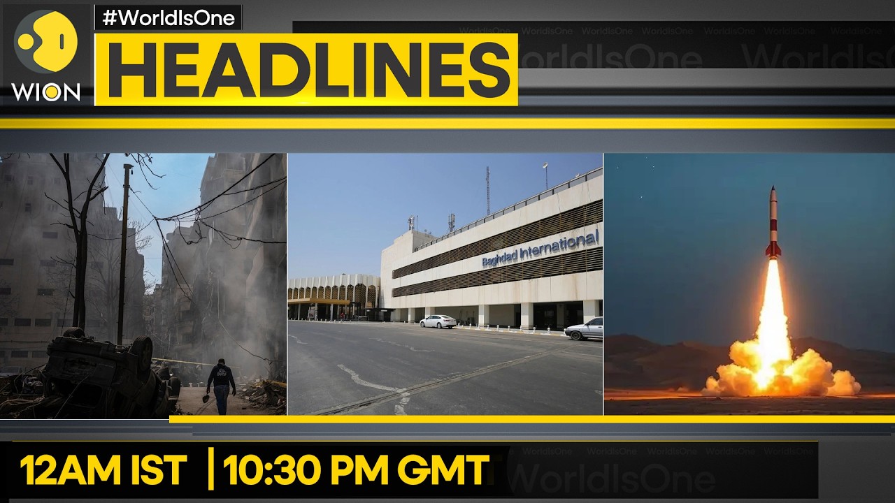 US-Israel War with Iran: 5 Injured in Attack on Baghdad Airport | WION Headlines