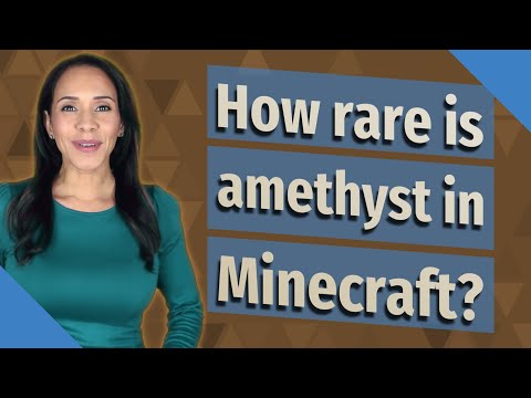 How rare is amethyst in Minecraft?