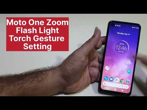Moto One Zoom Torch Shortcut Setting | Flash Light Gesture
