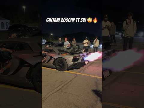 Gintani Lamborghini Aventador SVJ Twin Turbo Exhaust Sound #shorts