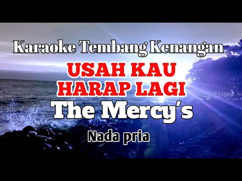 USAH KAU HARAP LAGI - The Mercys | Karaoke nada pria | Lirik