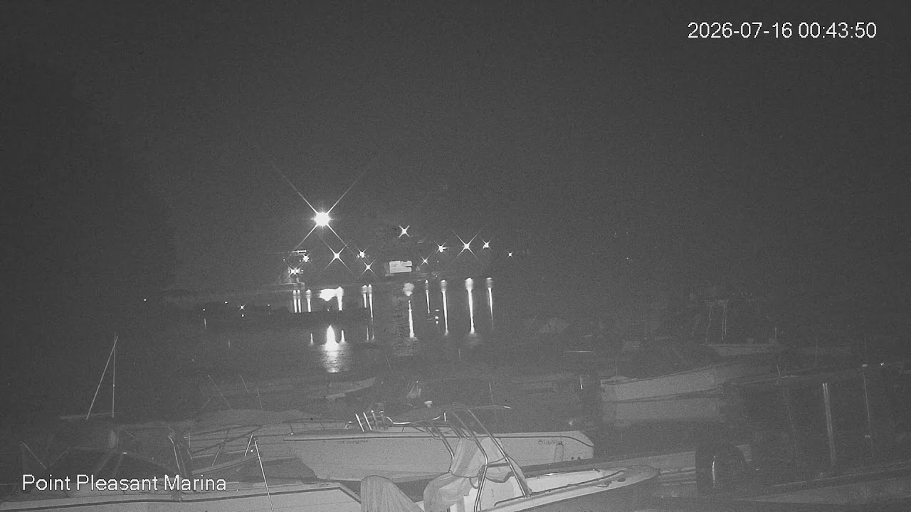 Live webcam view of Parry Sound Marina & Rail Trestle