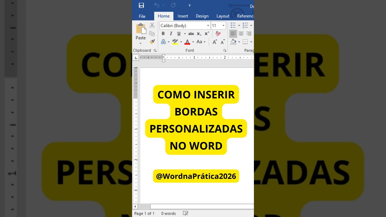 How to insert custom borders in Word #word #words