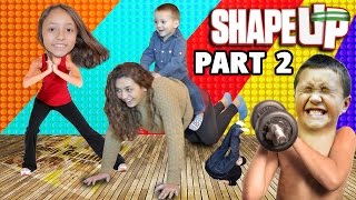 Shape Up pt. 2! Mom Works Out! FGTEEV Fitness Challenge Fun! (Xbox One Face Cam Gameplay)