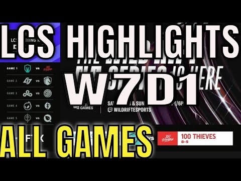 LCS Highlights ALL GAMES W7D1 Spring 2022 | Week 7 Day 1