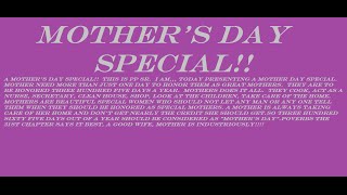 preview picture of video 'A MOTHER'S DAY SPECIAL FOR SPECIAL MOMS!!'