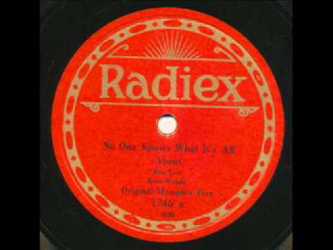 Original Memphis Five, No One Knows What It's All About. 1924