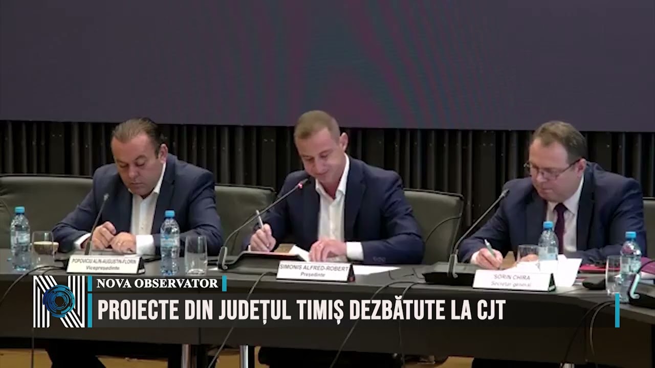 Proiecte din județul Timiș dezbătute la CJT