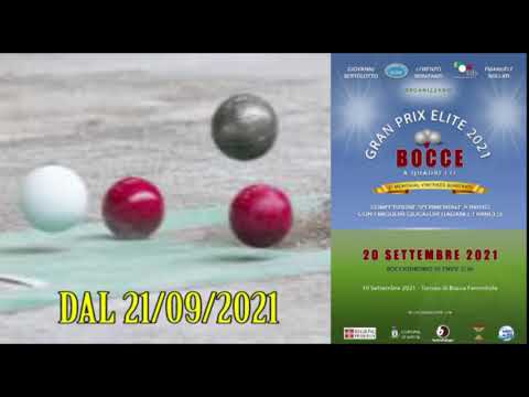 Bocce : Promo Gran Prix Elite 2021