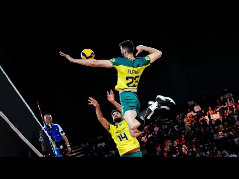 Top 50 Powerful Spikes by Middle Blockers | VNL 2024