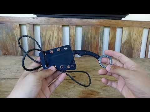 Drop point karambit neck knife - BlackFox Spercwarcom