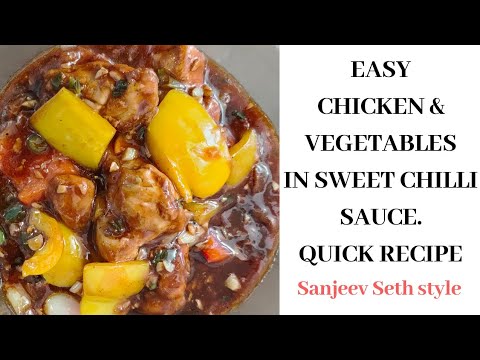 EASY CHICKEN AND VEGETABLES RECIPE|CHICKEN AND VEGGIE STIR FRY RECIPE|10 MINUTE CHICKEN FRY RECIPE