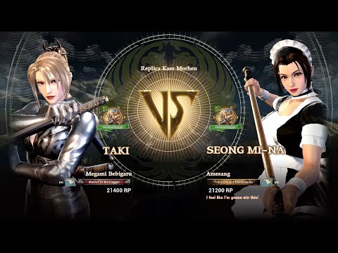SoulCalibur VI — Megami Bebigaru (Taki) VS Amesang (Seong Mi-na) | Xbox One S Casual