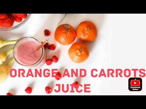 Fresh Orange and carrots juice| very tasty fresh juice to try at home