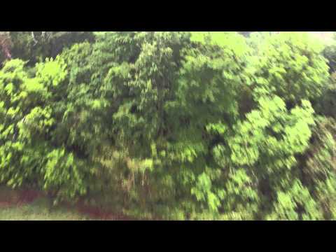 Crash aerial video: Airplane rudder failure