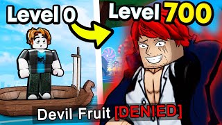 NOOB To PRO Without DEVIL FRUIT (Level 1 To 700) In Blox Fruits