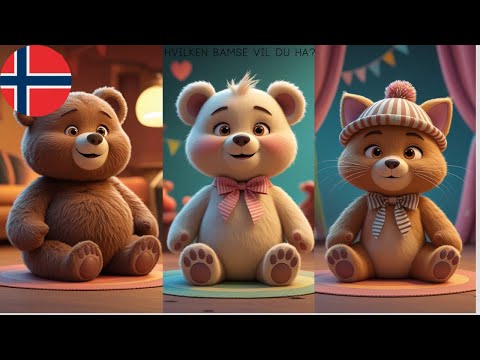 Klarer du å velge bamse?🧸 Jam med Lam 🐑 Norske Barnesanger 🎶