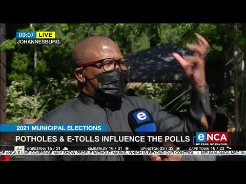 Potholes and e tolls influence the polls