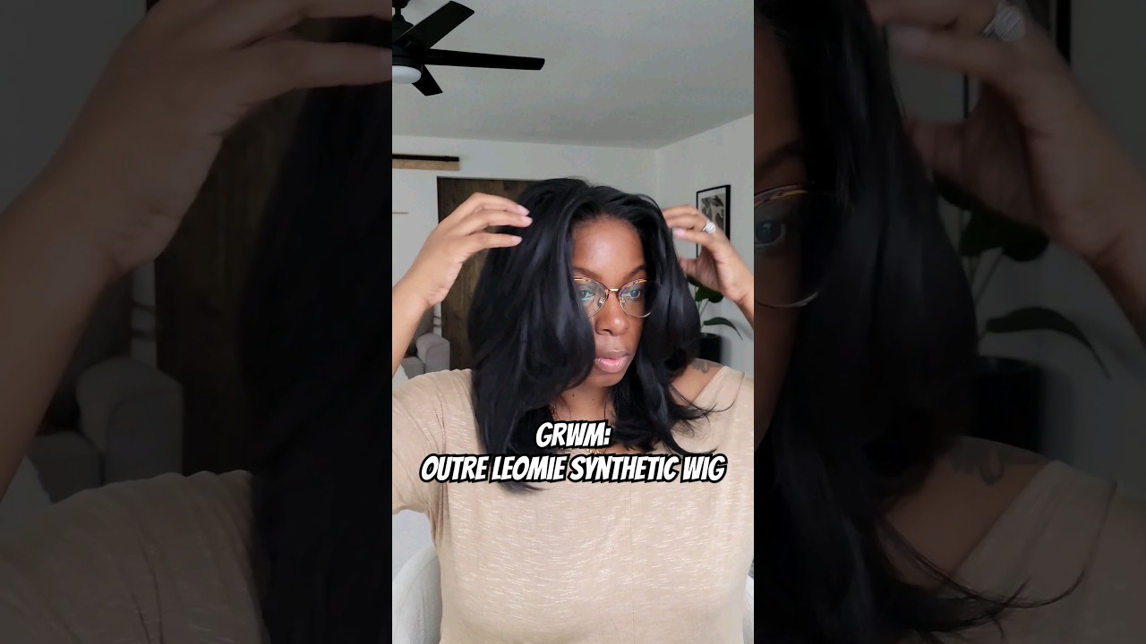 Outre Leomie Synthetic Wig Install + Minimal Natural Makeup Look