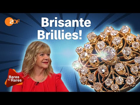Beeindruckende Brosche: Diamanten im Altschliff bringen alle Augen zum Funkeln | Bares für Rares