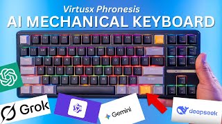 Virtusx Phronesis - Ultimate AI Powered Mechanical Keyboard With Voice Typing and Meeting Functions