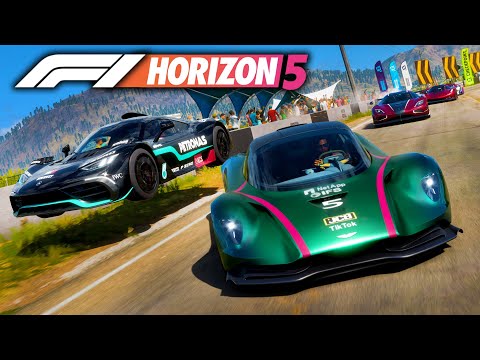 F1 TEAM RACE-OFF! Aston Martin vs Mercedes (FH5 Formula Forza Gameplay Valhalla vs AMG Project ONE)