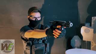 WE GALAXY SV Glock/Ruger HYBRID GBB Airsoft Tabanca SILVER - Video