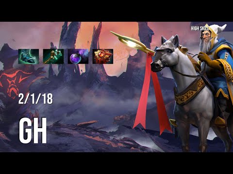 Dota 2 Pro Gameplay   GH   Keeper of the Light   2 1 18   High Skill Dota 2 / Support Nigma Galaxy