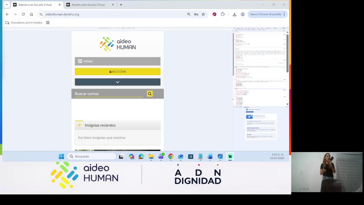 Cómo acceder a los cursos virtuales de ADN DIGINIDAD