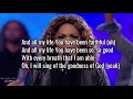 Goodness of God-Cece Winans Lyrics