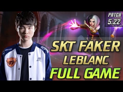 SKT T1 Faker - Leblanc vs Lissandra ► S5 Challenger KR FULL GAME PATCH 5