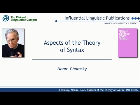 SYN_1965 - Aspects of the Theory of Syntax (N. Chomsky)