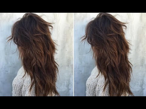 Long Razor Shag Haircut Tutorial for Women | Long...