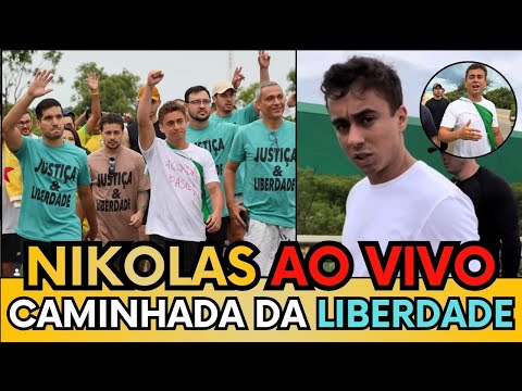 Ver AO VIVO: MULTIDÕES RUMAM A BRASÍLIA COM NIKOLAS FERREIRA EM CAMINHADA POR LIBERDADE PARA O BRASIL