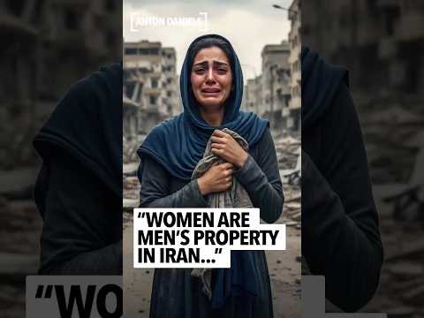 Iranian woman explains women are property in Iran, have no rights, are less than human for liberals