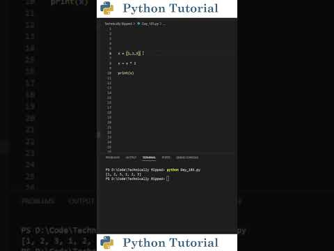 Multiplying Lists In Python Python Tutorial