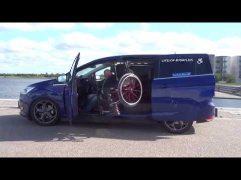 Ford Grand C Max, gettting in and out with wheelchair
