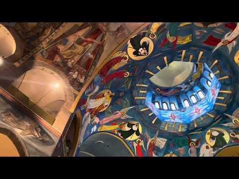 Inside the Basilica of St. Rita de Cascia in Italy