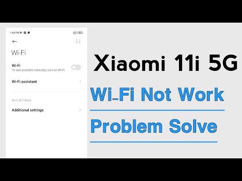 Xiaomi 11i 5G Wi Fi Not Working Problem Solve
