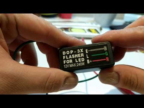 Universal blinker relay 3 pin 12v, led turn signal