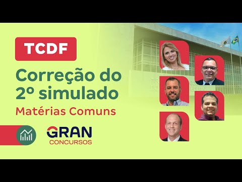 Concurso TCDF - Correção do 2º simulado - Matérias Comuns