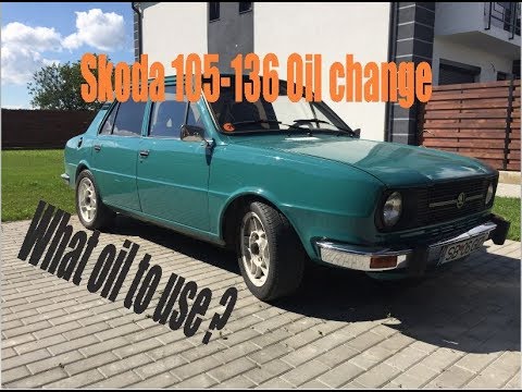 Skoda 105 120 130 136 Oil change + What engine oil to use !