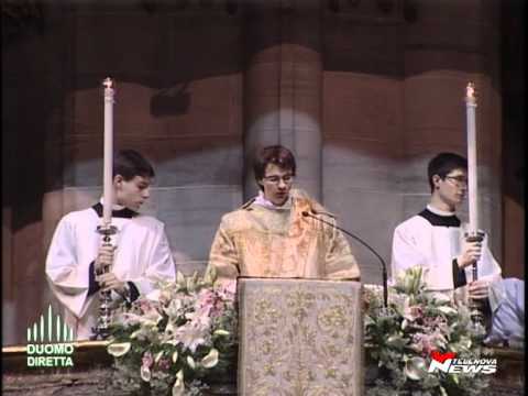 Pasqua Easter 2012 Duomo Milano - Ambrosian Exultet Preconio pasquale ambrosiano in latino